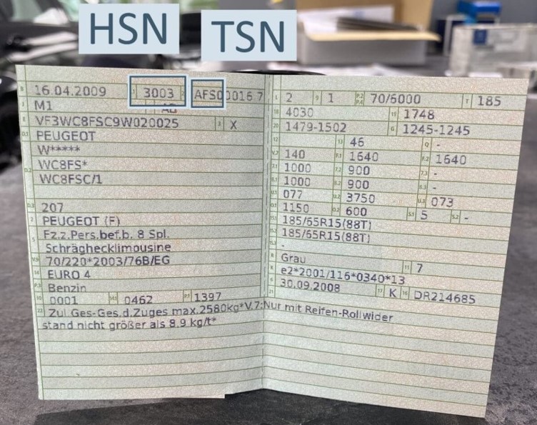 HSN/TSN Information